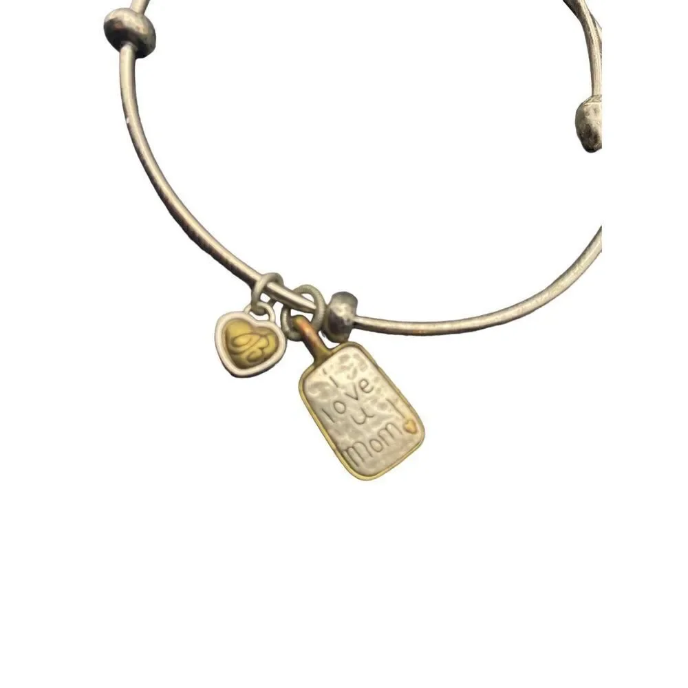 Brighton set of three 3 silver plated bracelets moms mothers family